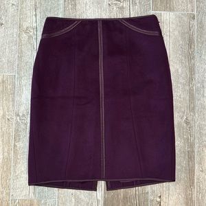 Ann Taylor Size 4 Women's Purple Wool Skirt